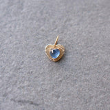 LoveLight with Heart Blue Sapphire Cabochon- Petite