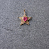 StarLight with Heart Hot Pink Sapphire