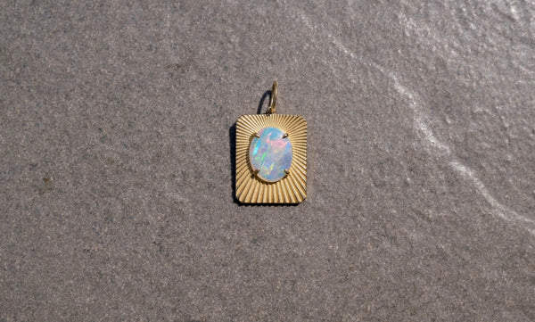 SereneLight charm with AU opal